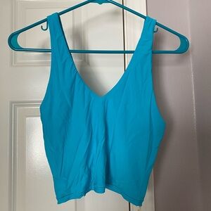 Aerie Bright Blue SmoothEZ Crop Top